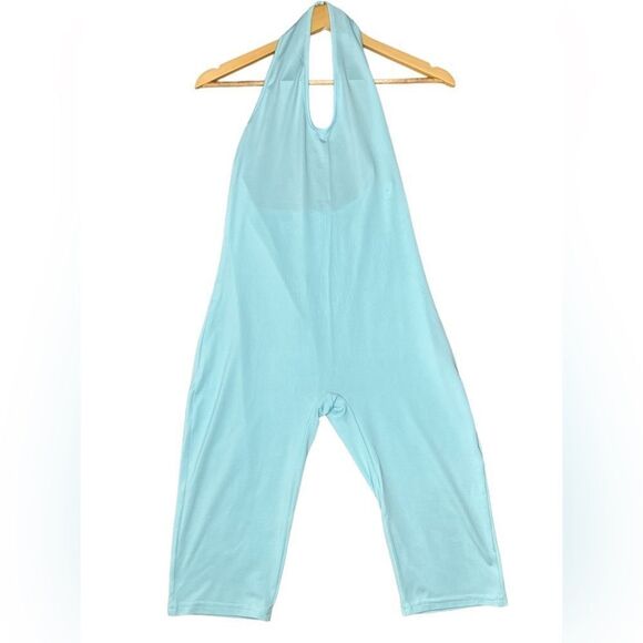 Stylish Blue Halter Romper - Picture 5 of 8